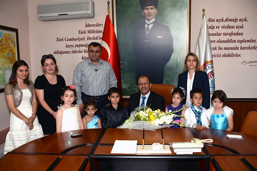 Miniklerden Vali Vekili Gürhan’a ziyaret