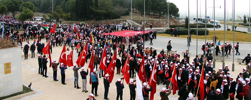 Muğla Sarıkamış şehitleri için yürüdü