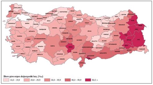 Muğla ergen doğurganlıkta 56. Sırada