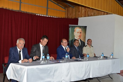 Vali Çiçek, Ortaca muhtarları ile buluştu
