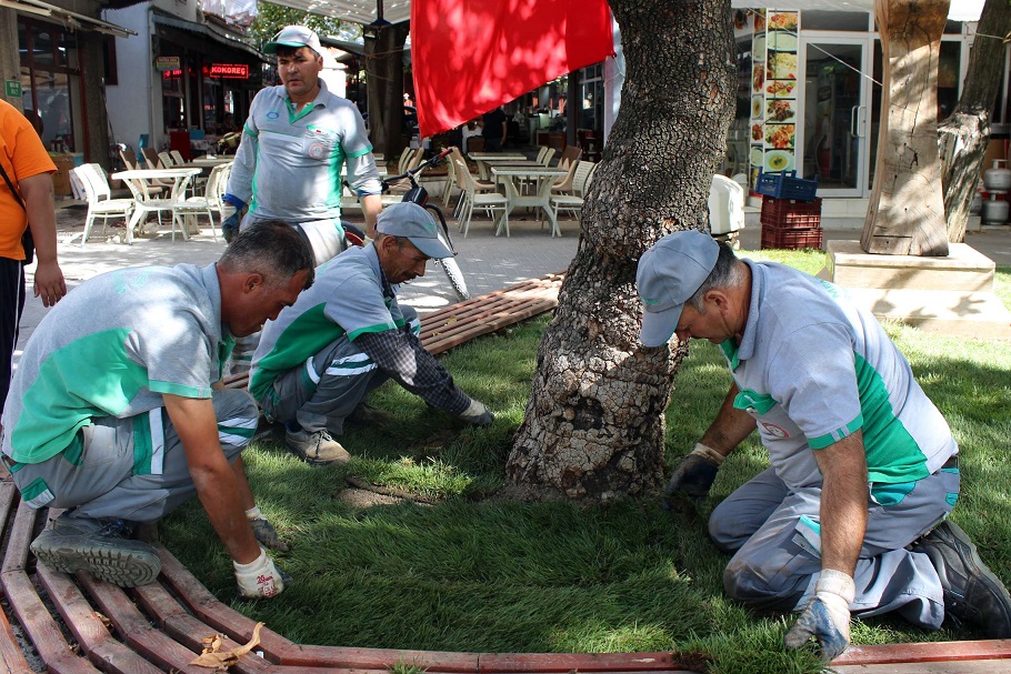 Menteşe parklarına düzenleme