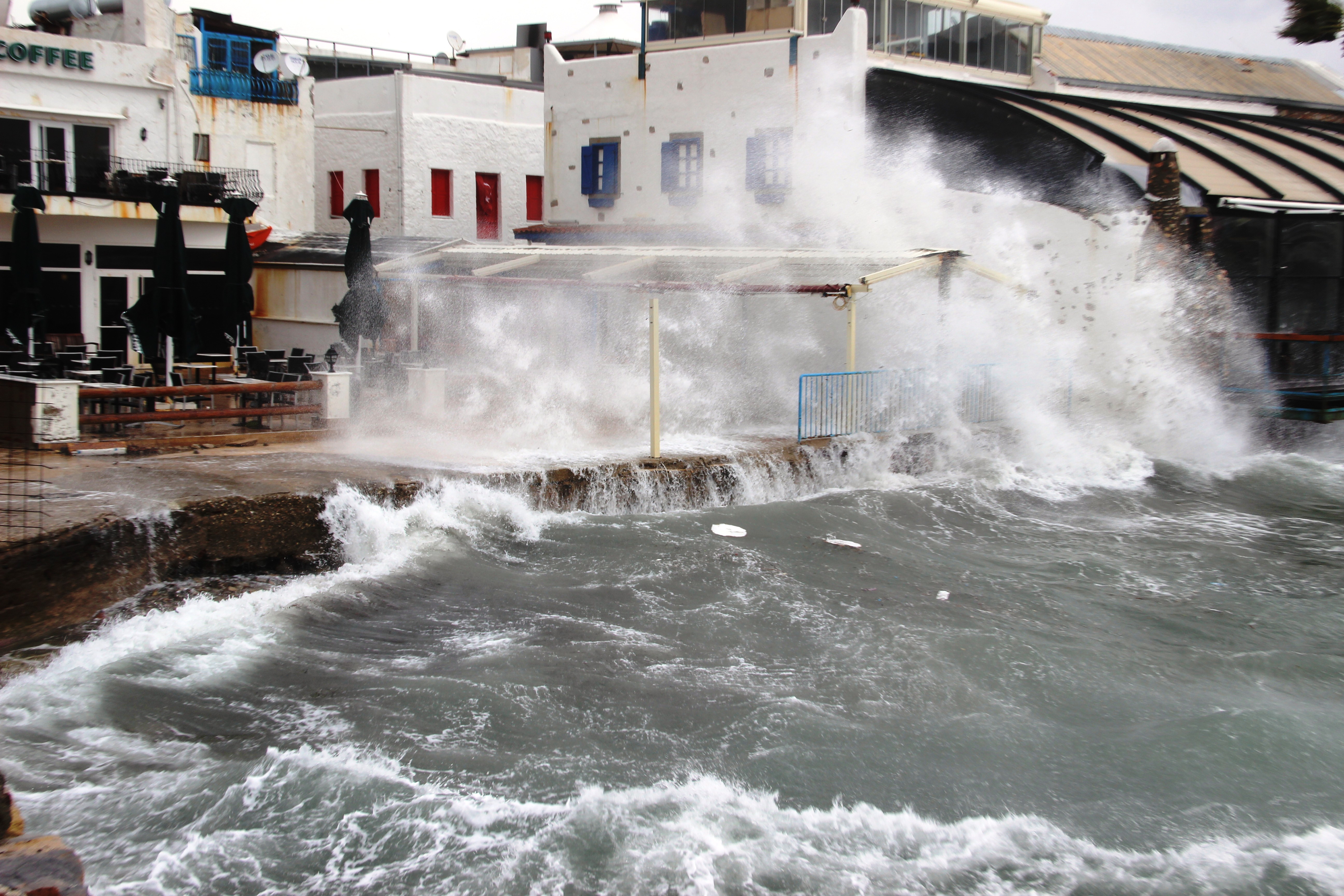 Lodos Bodrum'da Hasara Yol Açtı