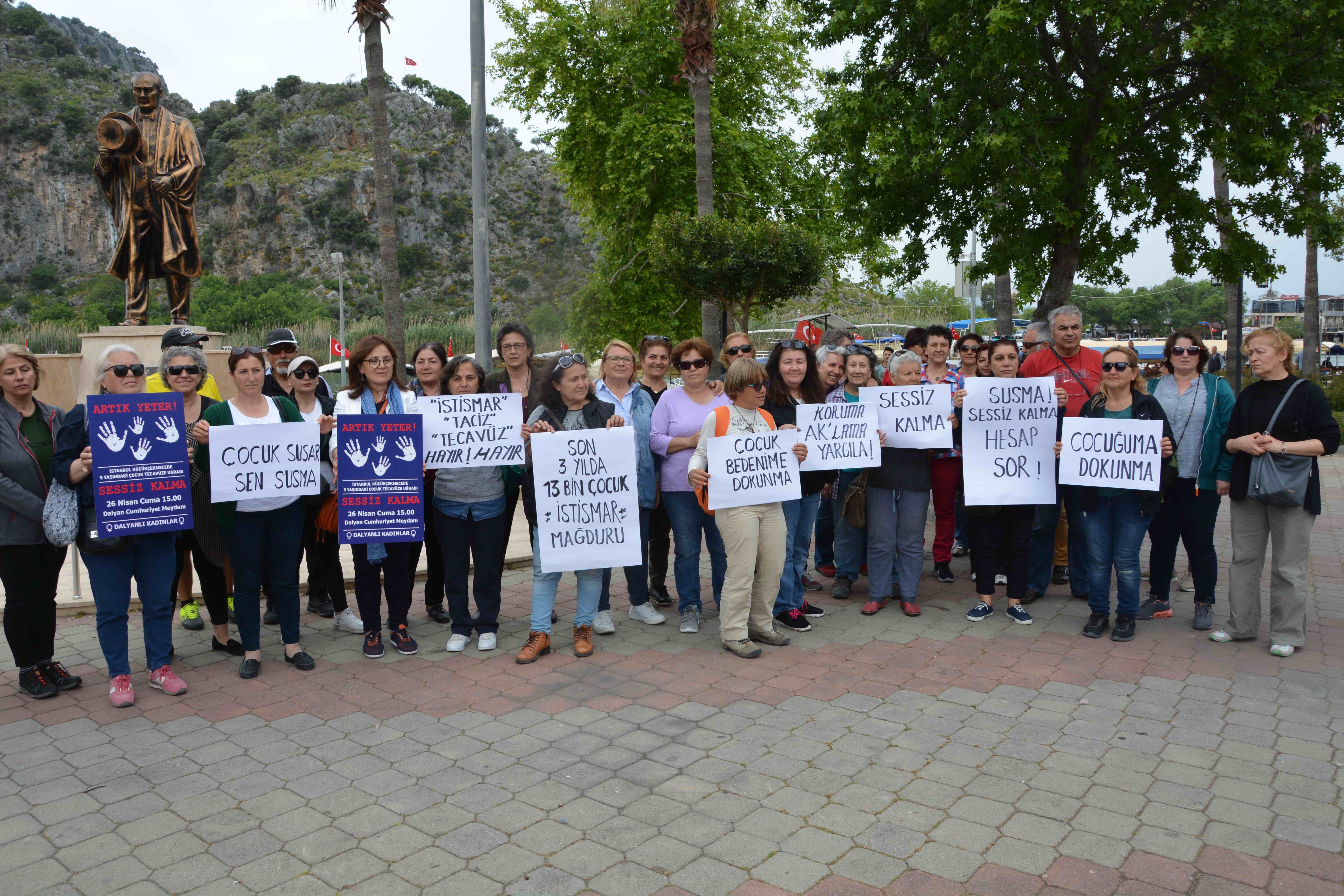 Ortaca'da çocuk istismarına tepki