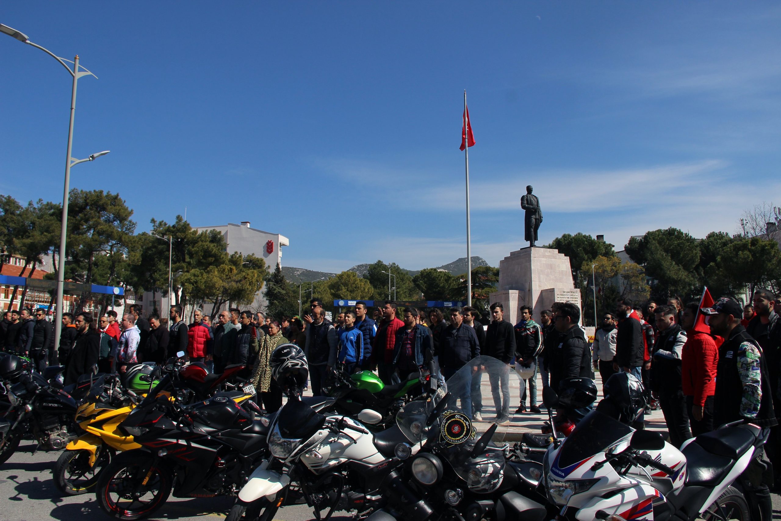 Muğla’da İdlib şehitleri için kortej