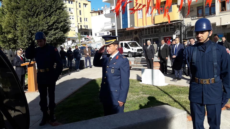 Çanakkale Şehitleri Yatağan’da Sade Törenle Anıldı