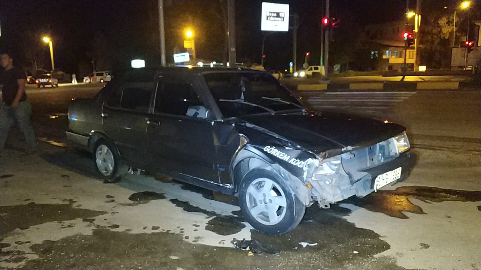 Muğla'da trafik kazası MOBESE kamerasına yansıdı