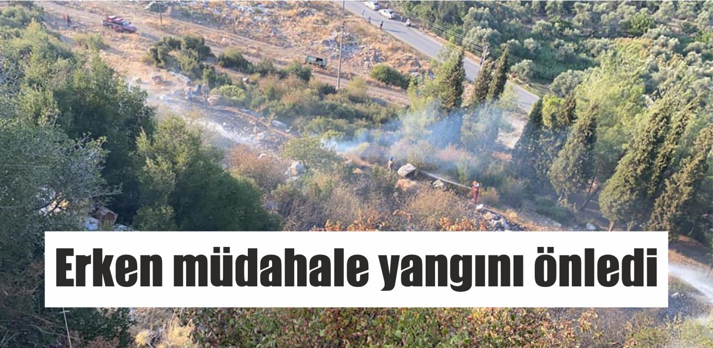 Erken müdahale yangını önledi