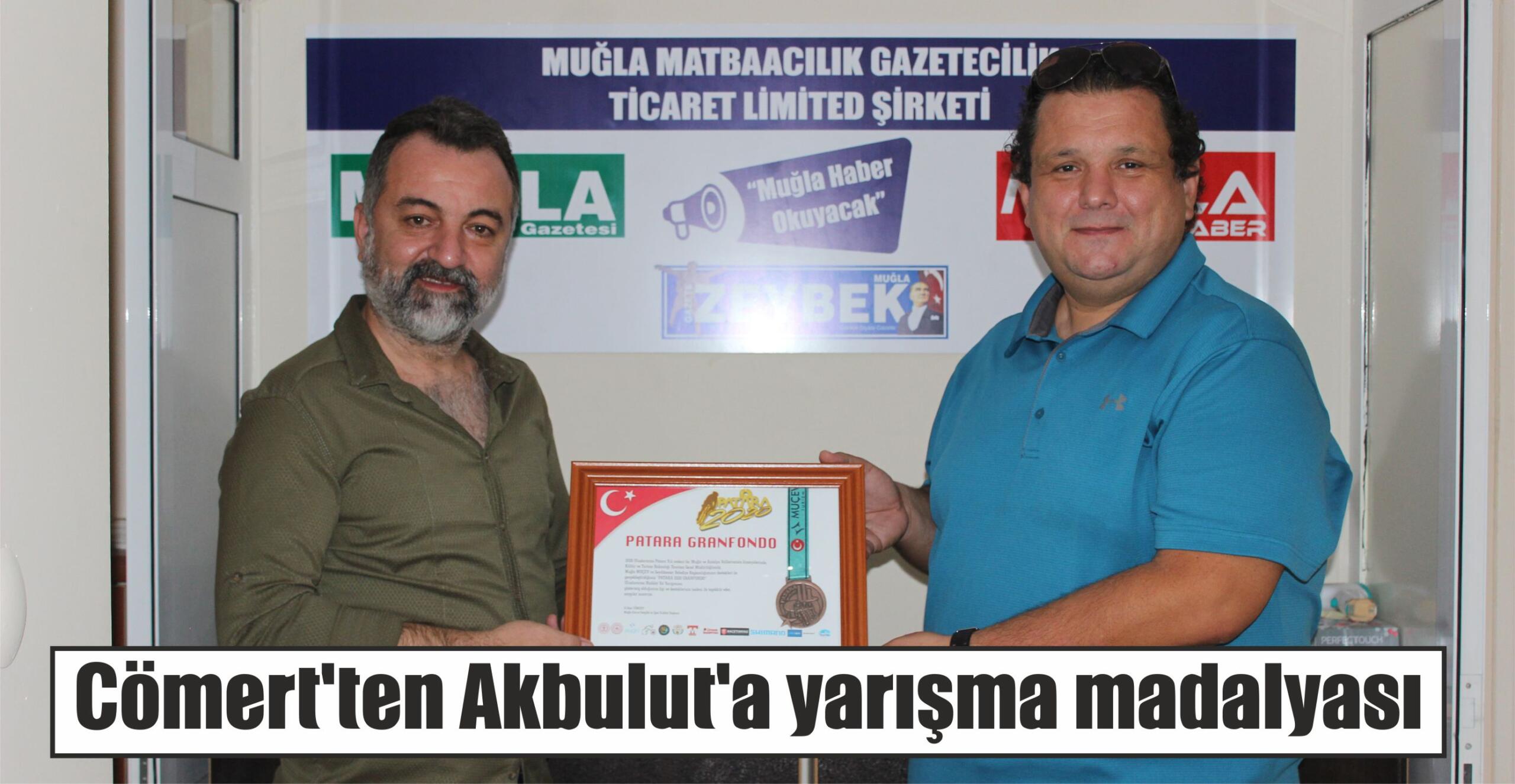 Cömert’ten Akbulut’a yarışma madalyası