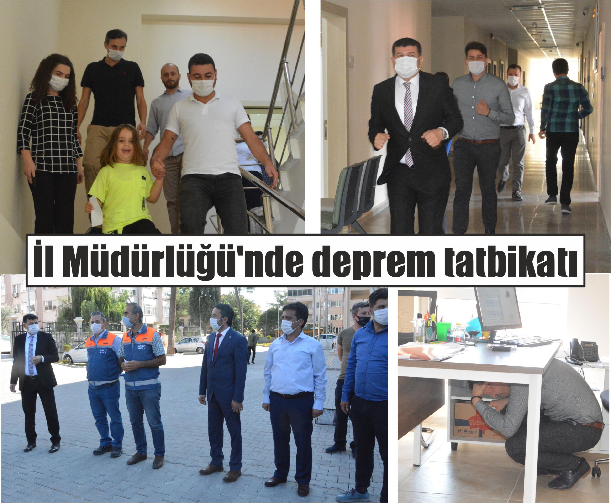 İl Müdürlüğü’nde deprem tatbikatı