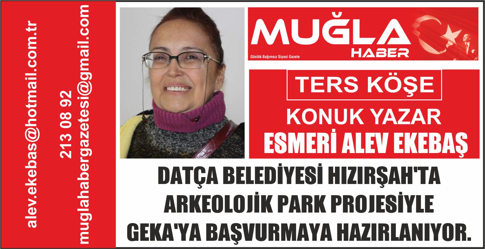 DATÇA BELEDİYESİ HIZIRŞAH’TA ARKEOLOJİK PARK PROJESİYLE GEKA’YA BAŞVURMAYA HAZIRLANIYOR.