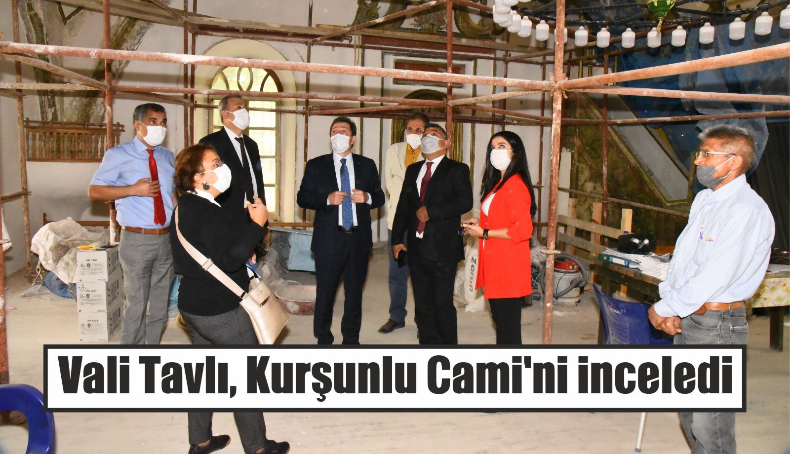 Vali Tavlı, Kurşunlu Cami’ni inceledi