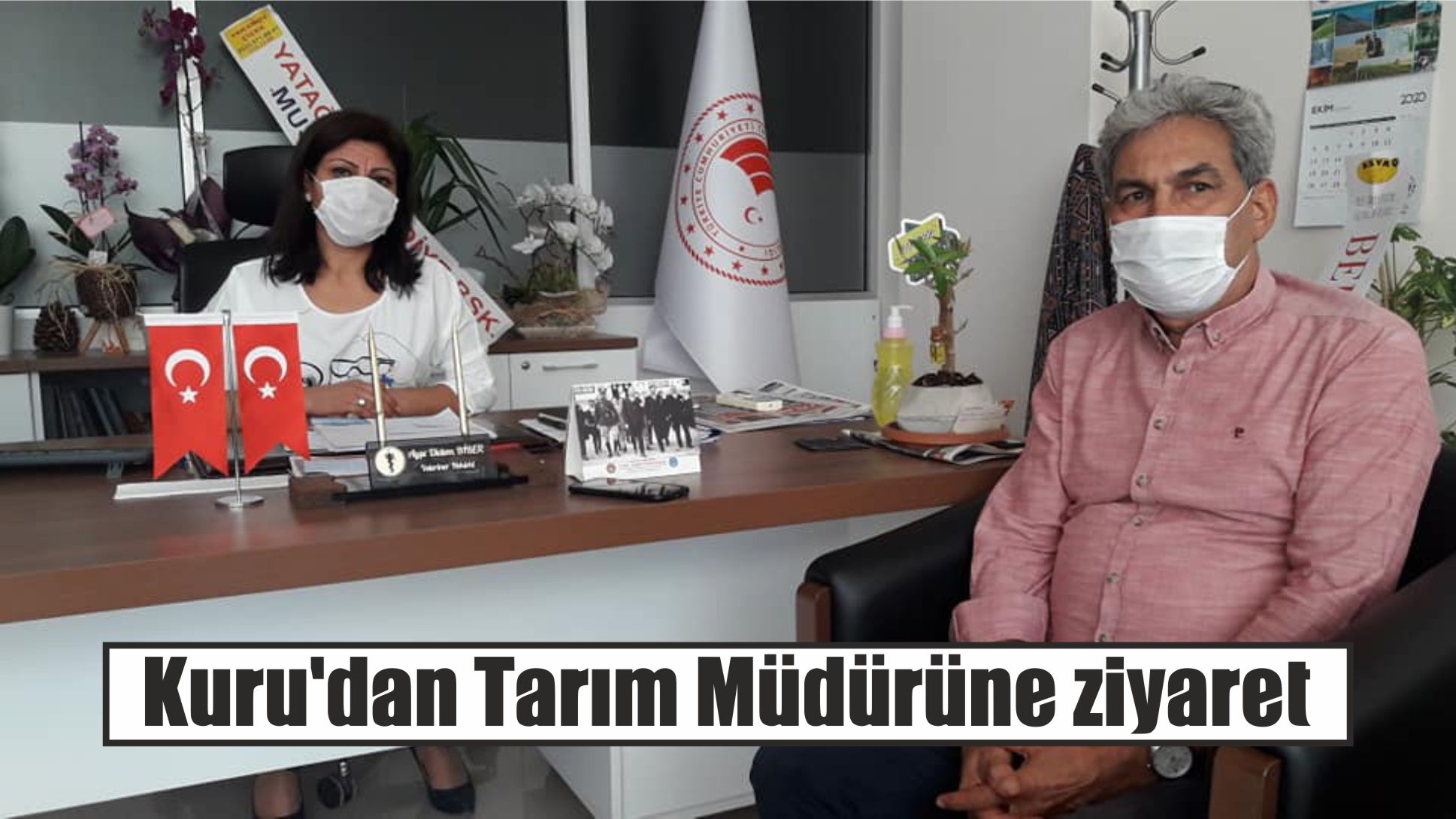 Kuru’dan Tarım Müdürüne ziyaret