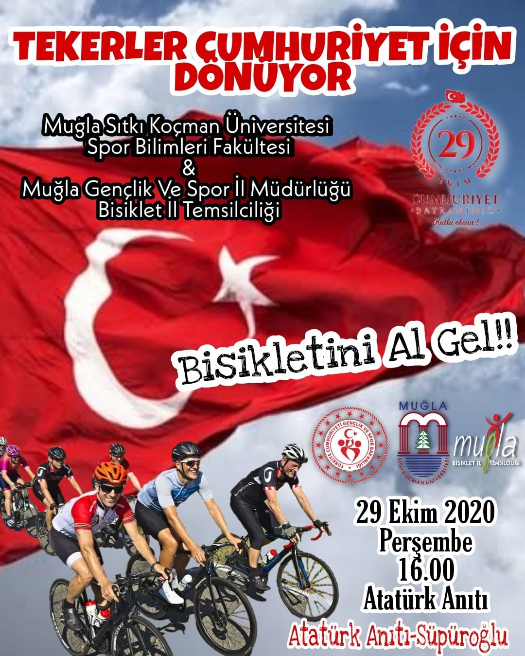 Pedallar Cumhuriyet için çevrilecek