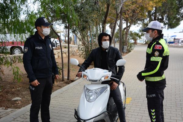 Datça'da kurallara uyamayan 11 motosiklet sürücüsüne ceza