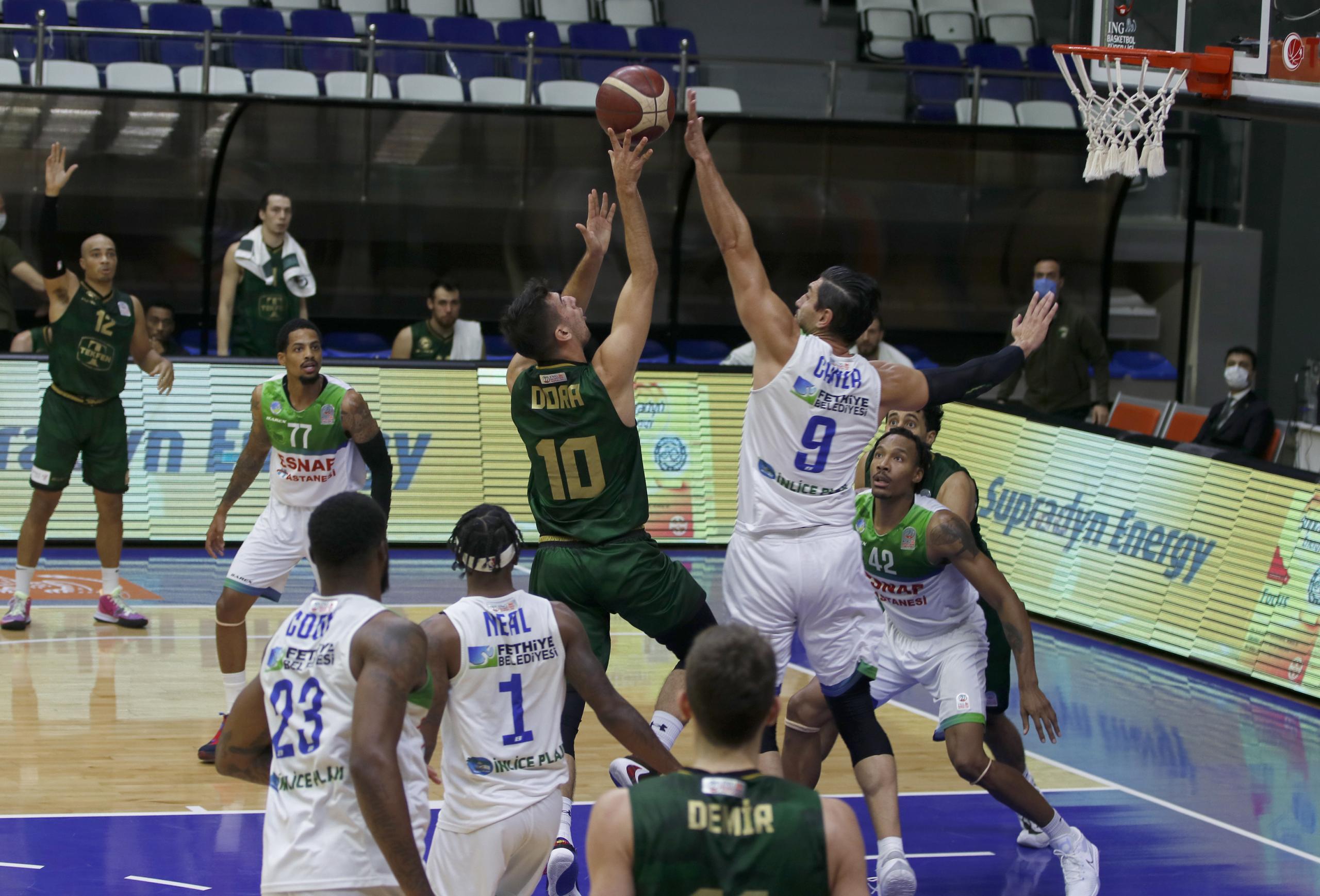 LH Fethiye Belediyespor: 54 - Darüşşafaka Tekfen: 78