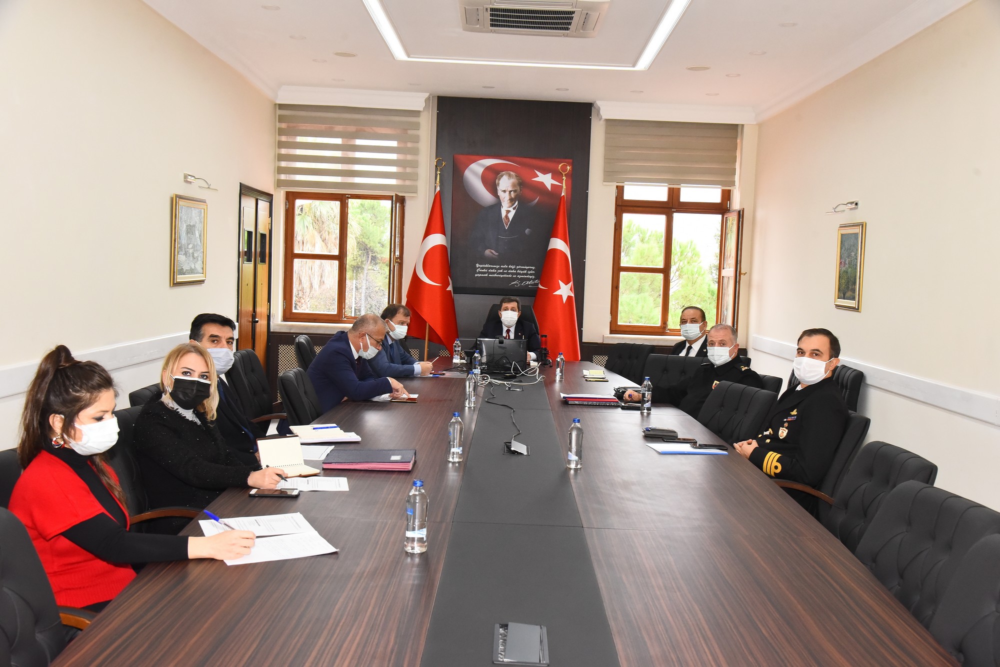 PANDEMİYLE MÜCADELE TOPLANTISI GERÇEKLEŞTİRİLDİ