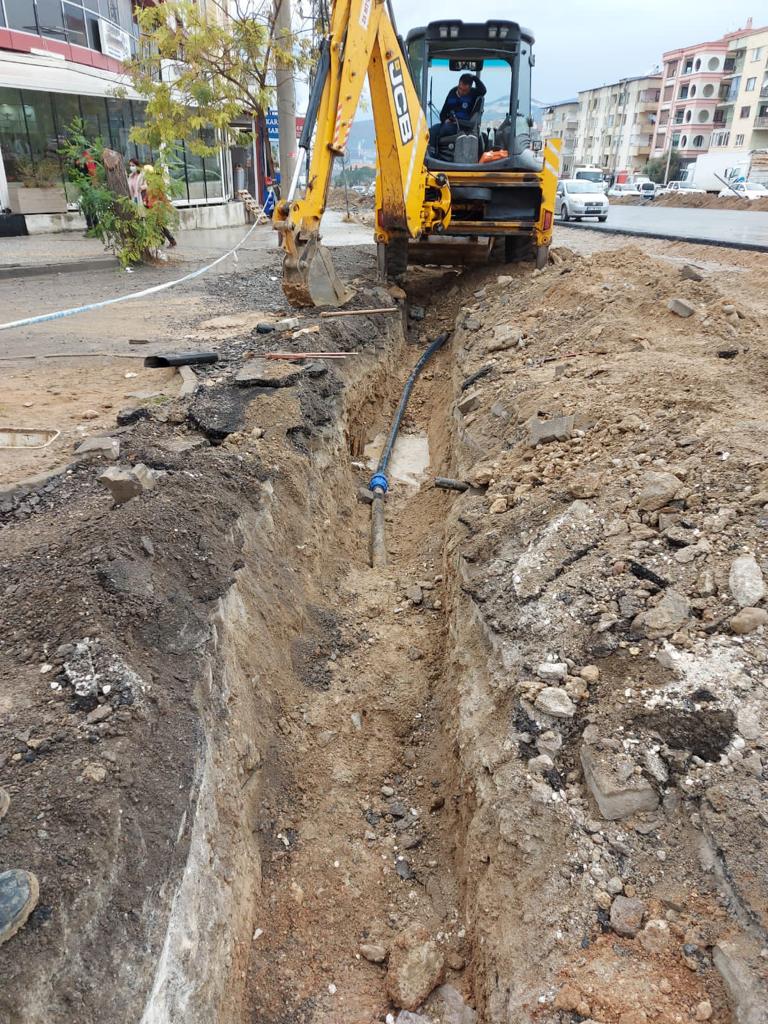 Yatağanlılara kesintisiz su hattı çalışması