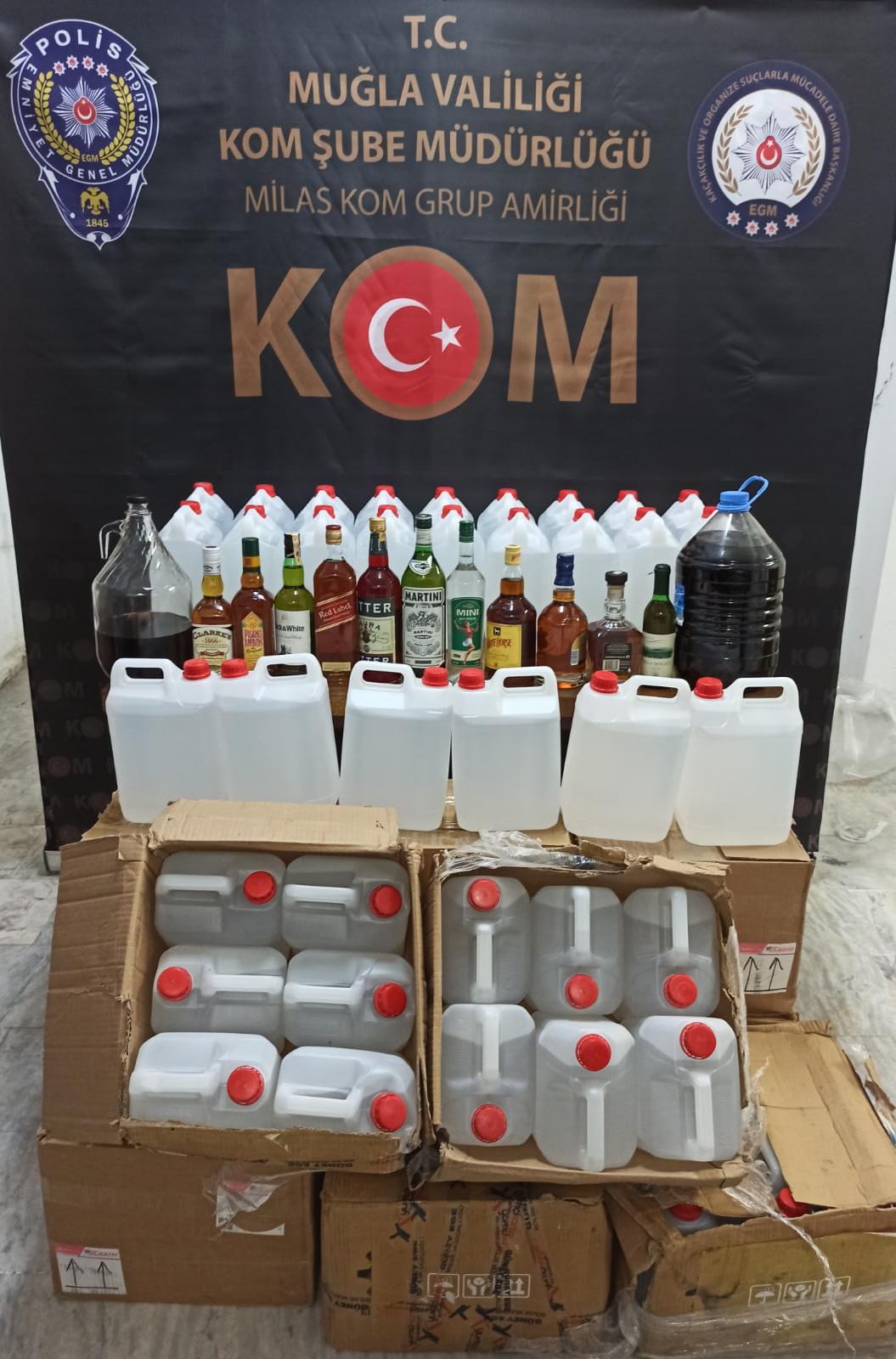 Sahte içki ve kaçakçılık operasyonu