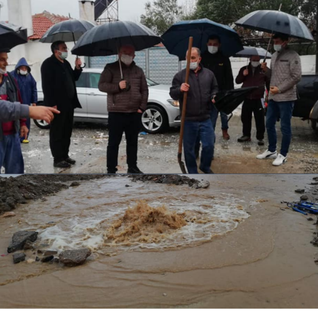 Yağıştan yollar zarar gördü