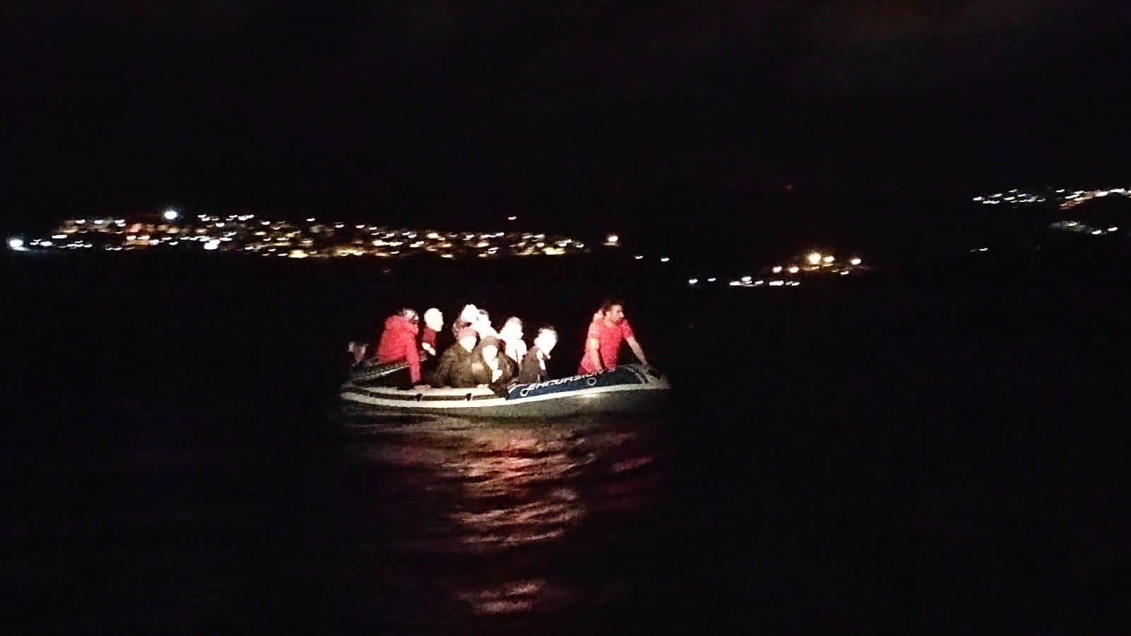 Bodrum açıklarında 9 sığınmacı kurtarıldı