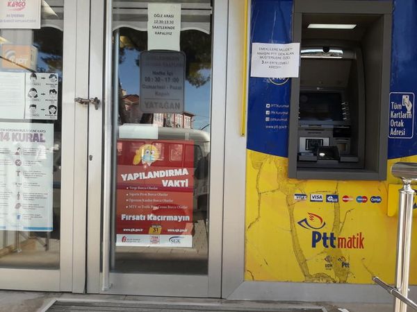 YATAĞAN PTT GEÇİCİ OLARAK KAPALI