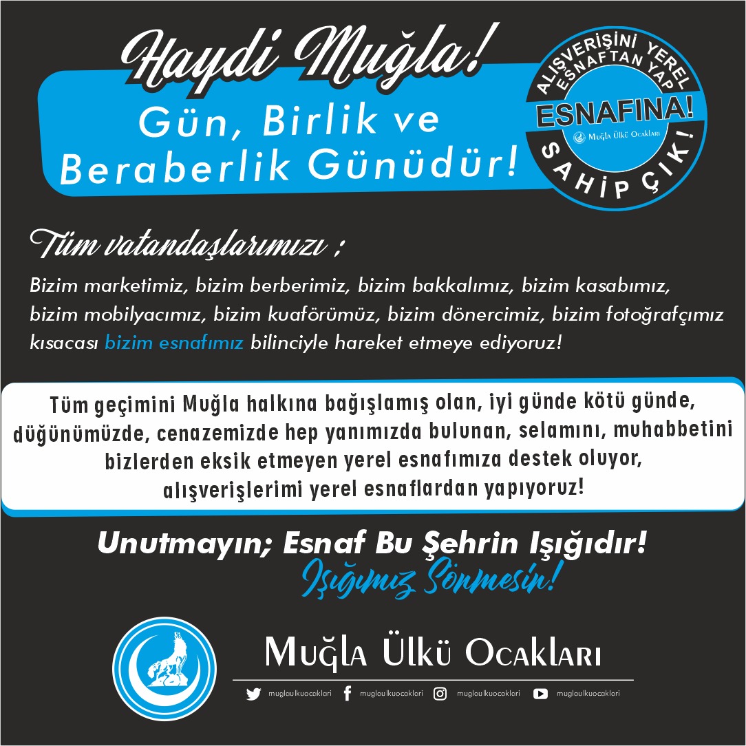 Ülkü ocaklarından esnafa destek çağrısı