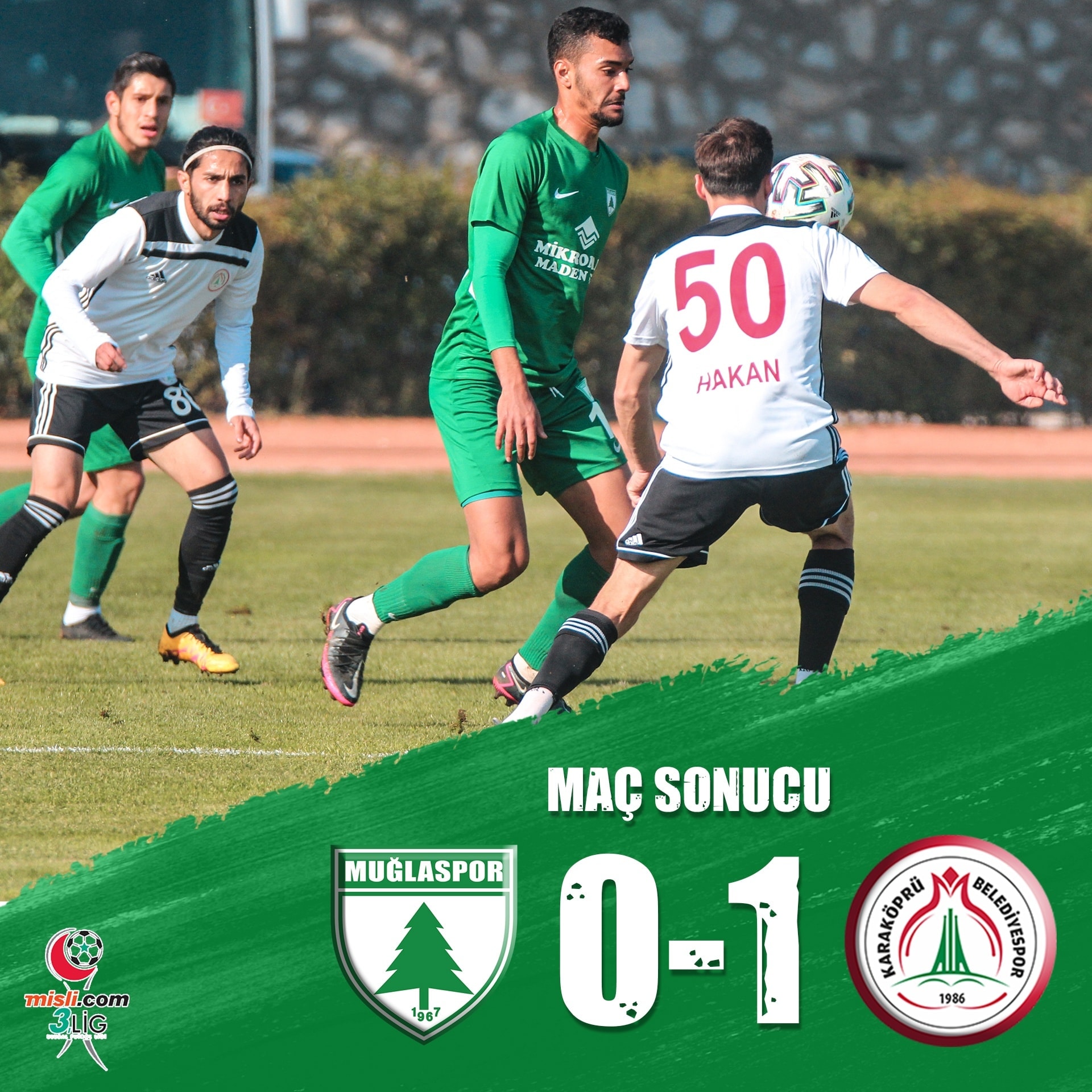 Muğlaspor-Karbel Karaköprü Belediyespor: 0-1