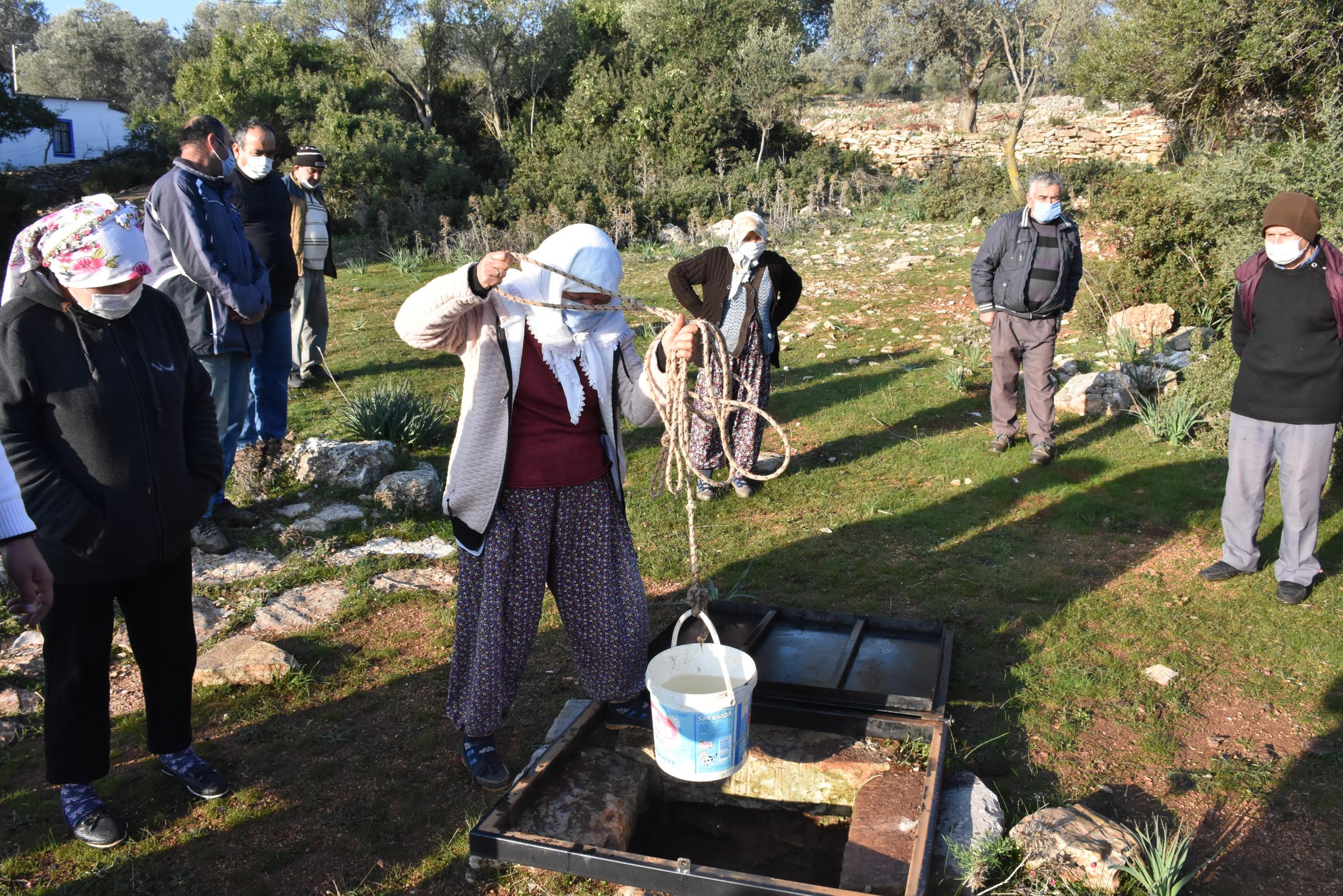 Bodrum'da su ihtiyacı kuyulardan karşılanıyor