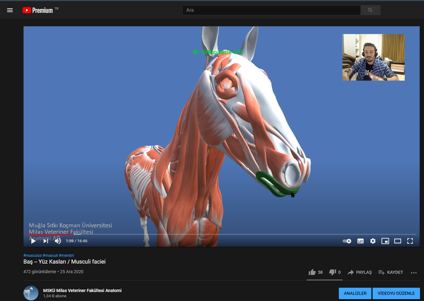 MSKÜ’den veteriner hekim adaylarına önemli kaynak:  Üç Boyutlu Anatomik Modelleme