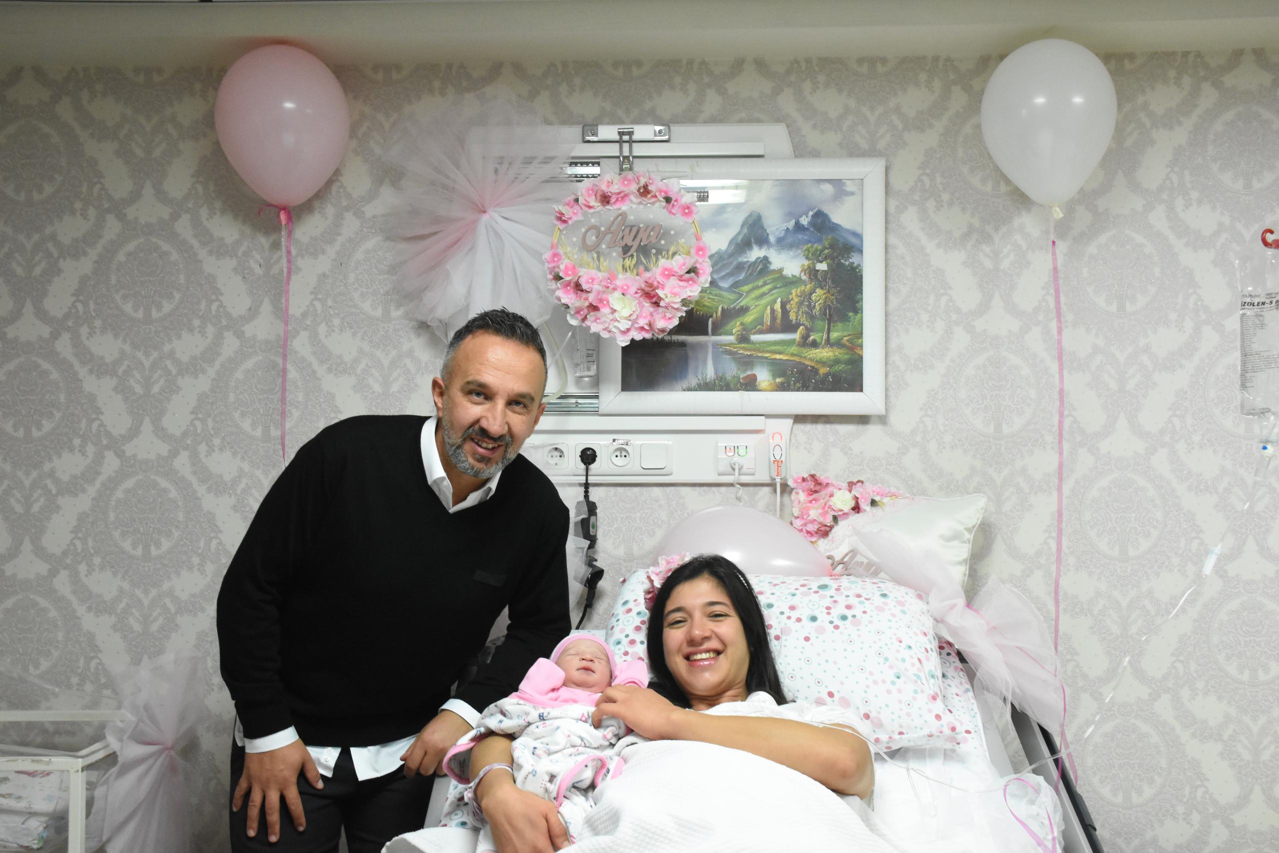 Muğla'da yeni yılın ilk bebeği doğdu