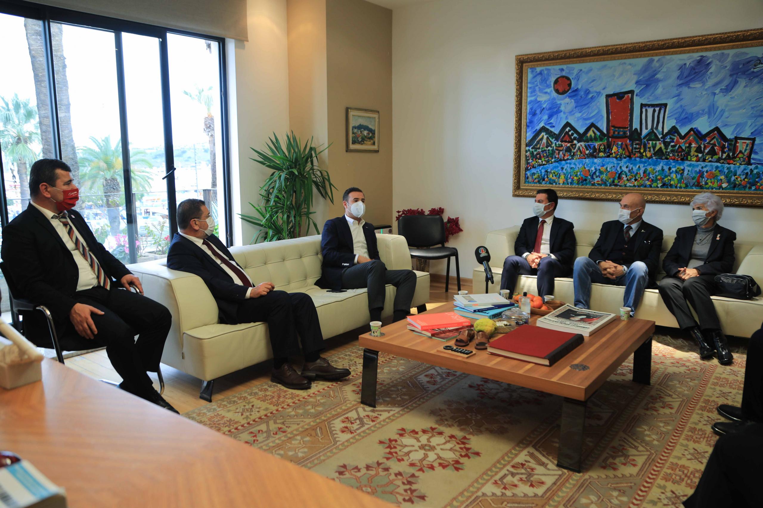 CHP GENEL BAŞKAN YARDIMCISI AKIN'DAN BAŞKAN ARAS'A ZİYARET