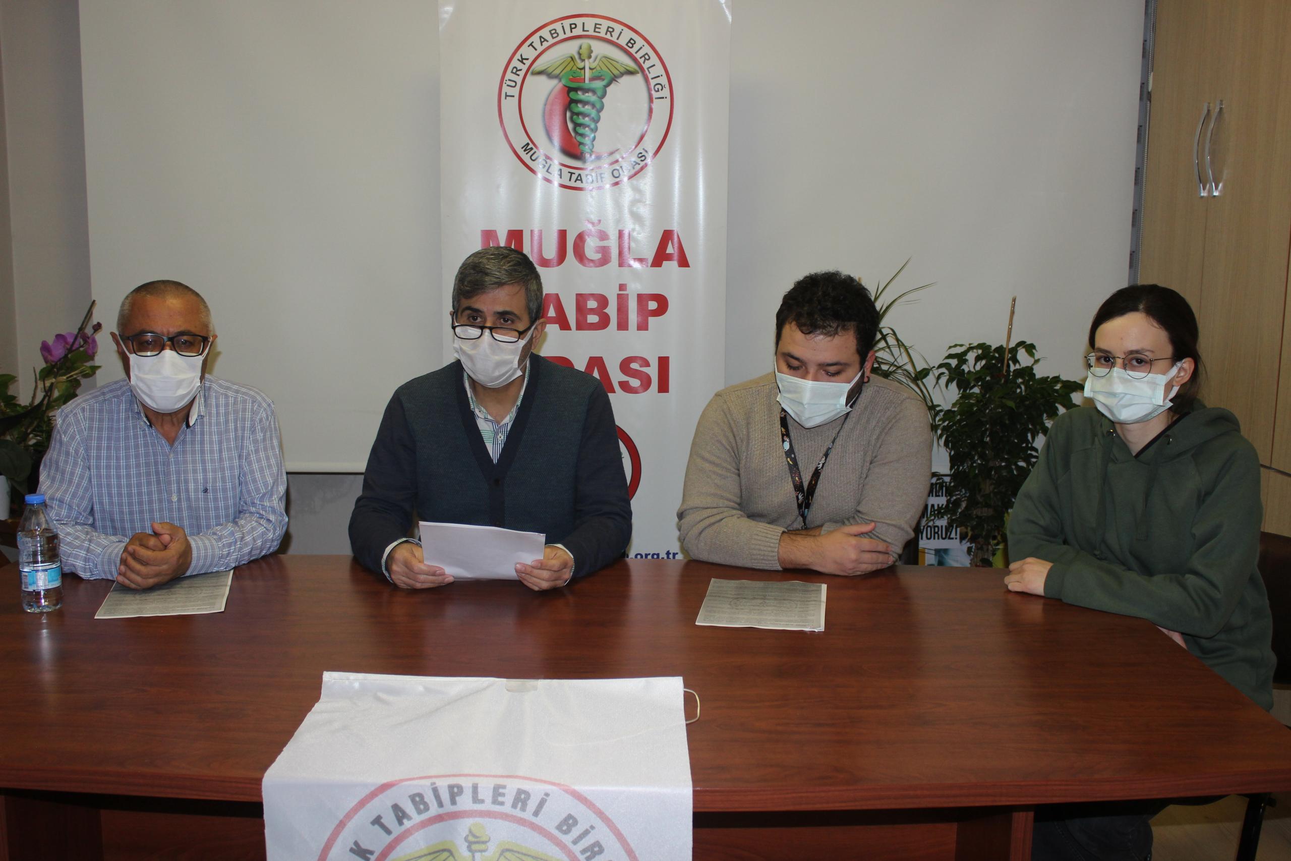 MUĞLA TABİP ODASI:  “HEKİMLER AÇIKÇA TEHDİT EDİLİYOR”