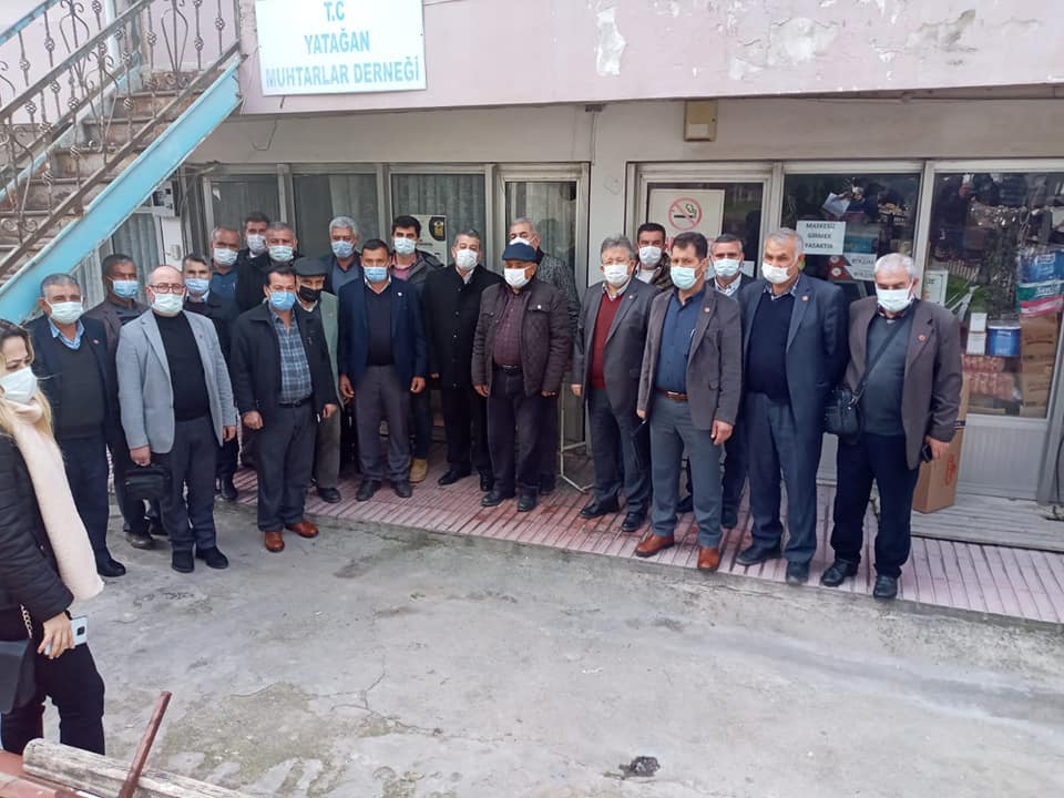 MUSKİ GENEL MÜDÜRÜ YATAĞAN’DA MUHTARLARLA BULUŞTU