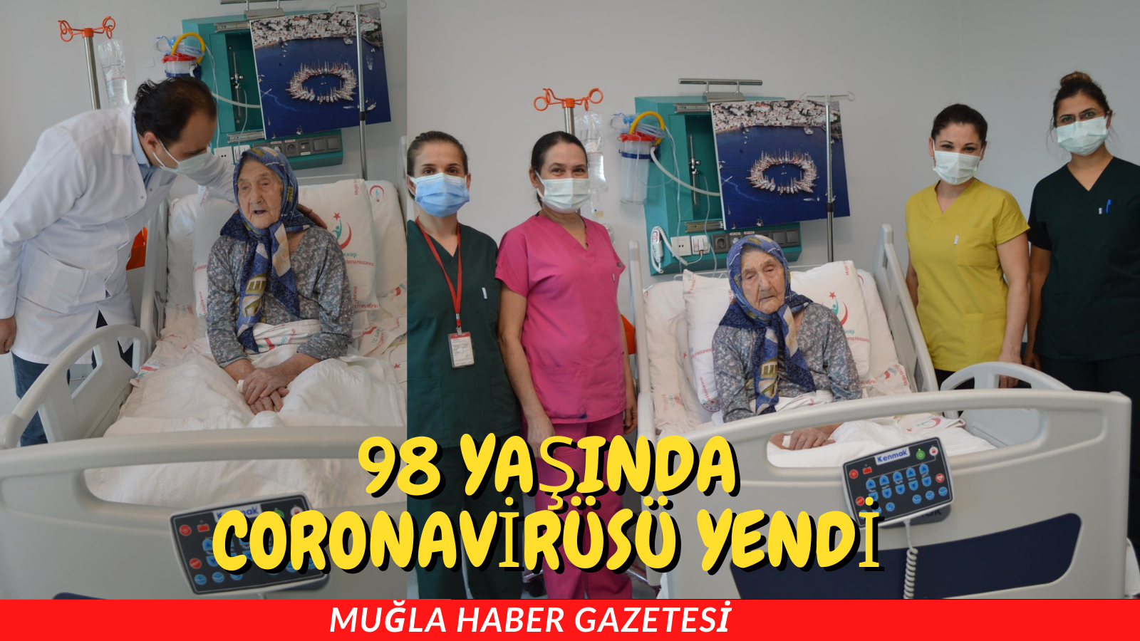 98 YAŞINDA CORONAVİRÜSÜ YENDİ
