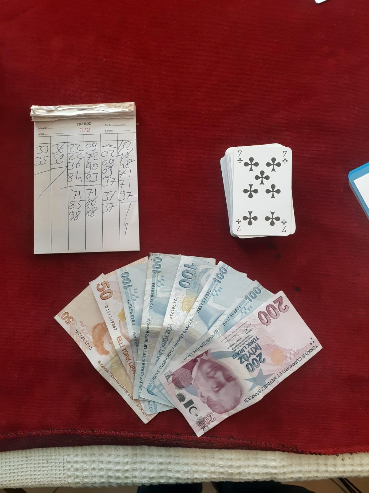 kumar oynayan 10 kişiye 40 bin lira ceza