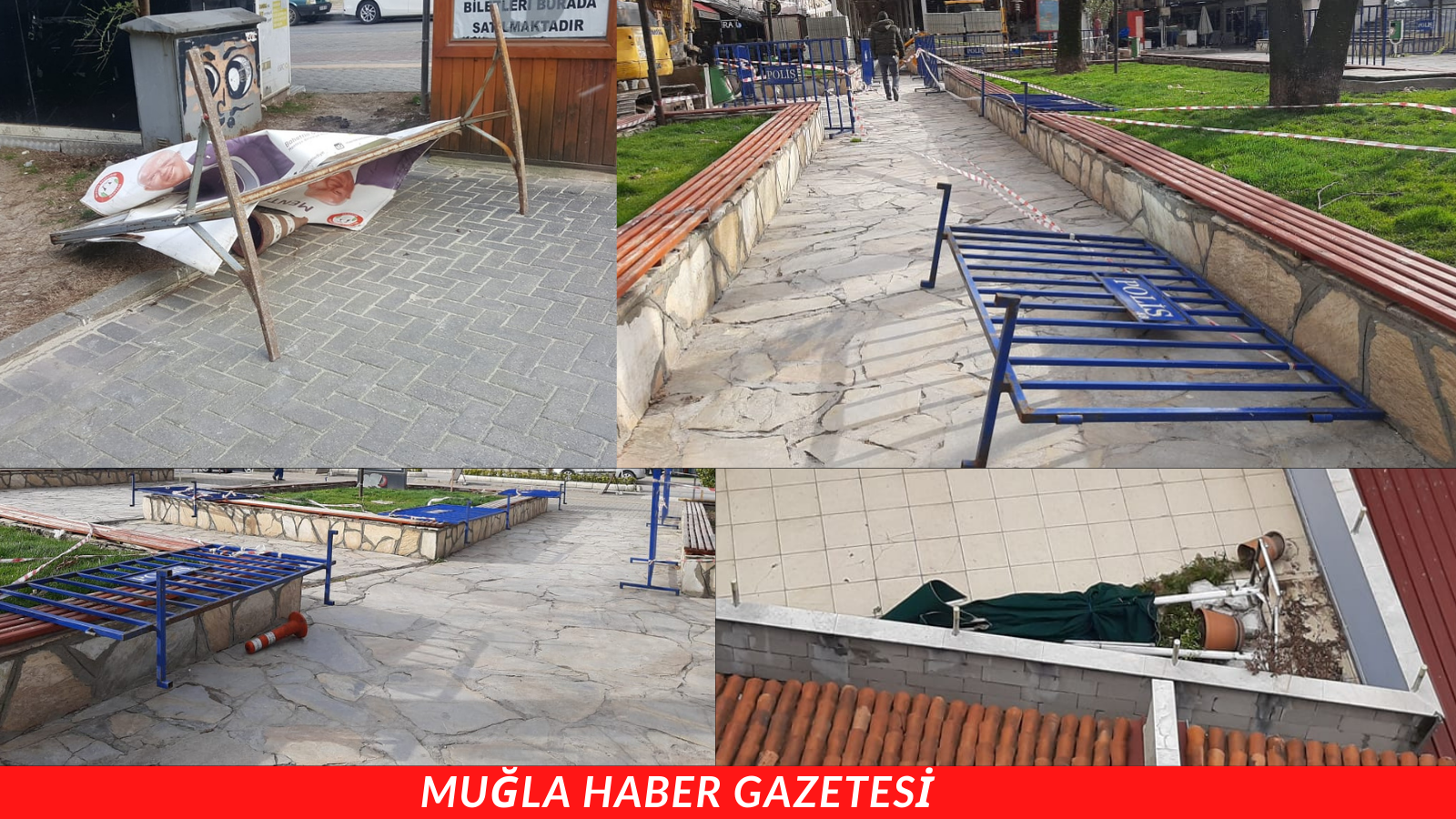 MUĞLA’DA FIRTINA ETKİLİ OLUYOR