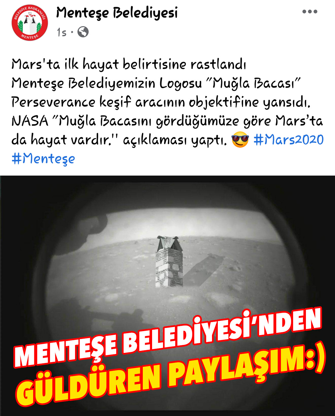 Menteşe Belediyesi’nden güldüren paylaşım