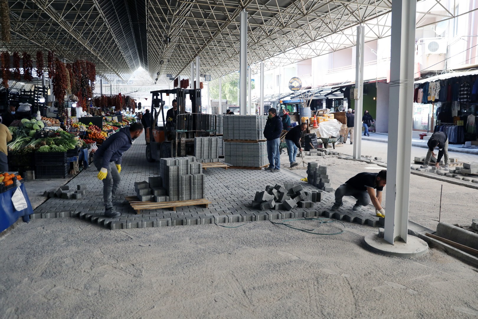 PAZARYERİ YOL YENİLEME ÇALIŞMASINDA SONA GELİNDİ