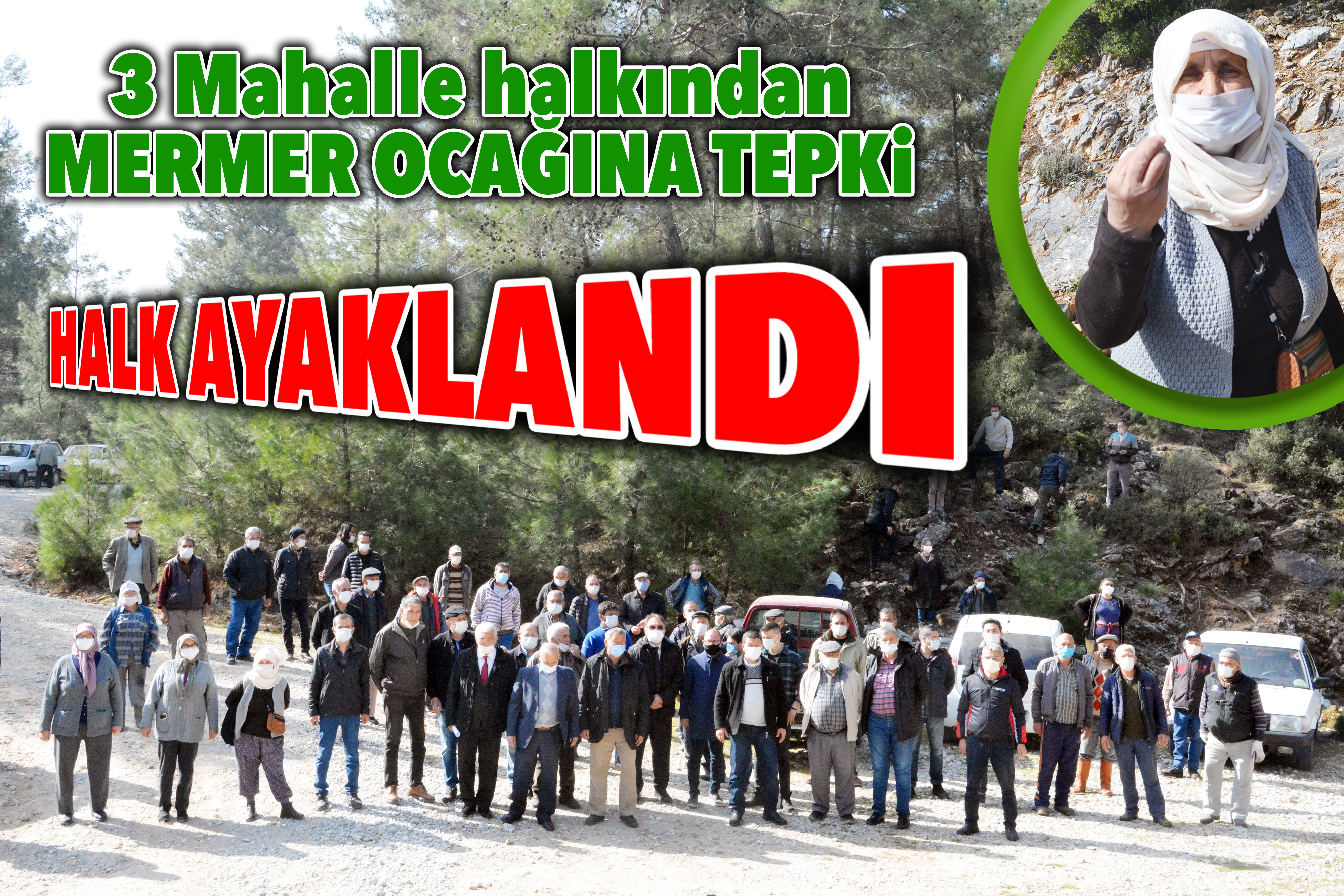 3 MAHALLE HALKINDAN MERMER OCAĞINA TEPKİ