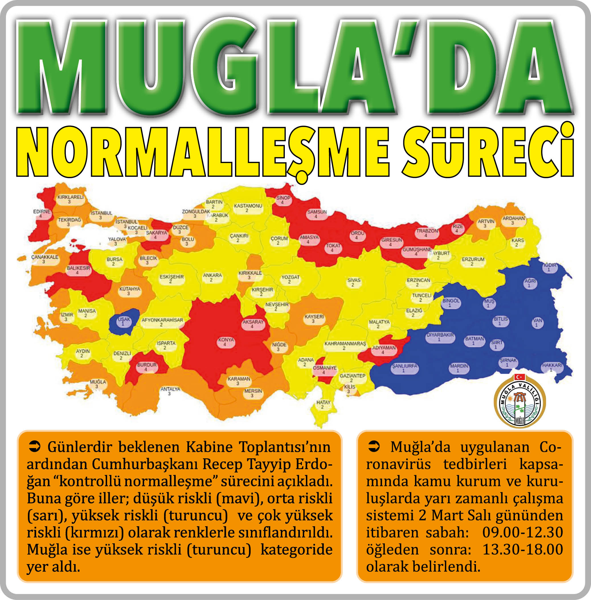 MUĞLA’DA NORMALLEŞME SÜRECİ