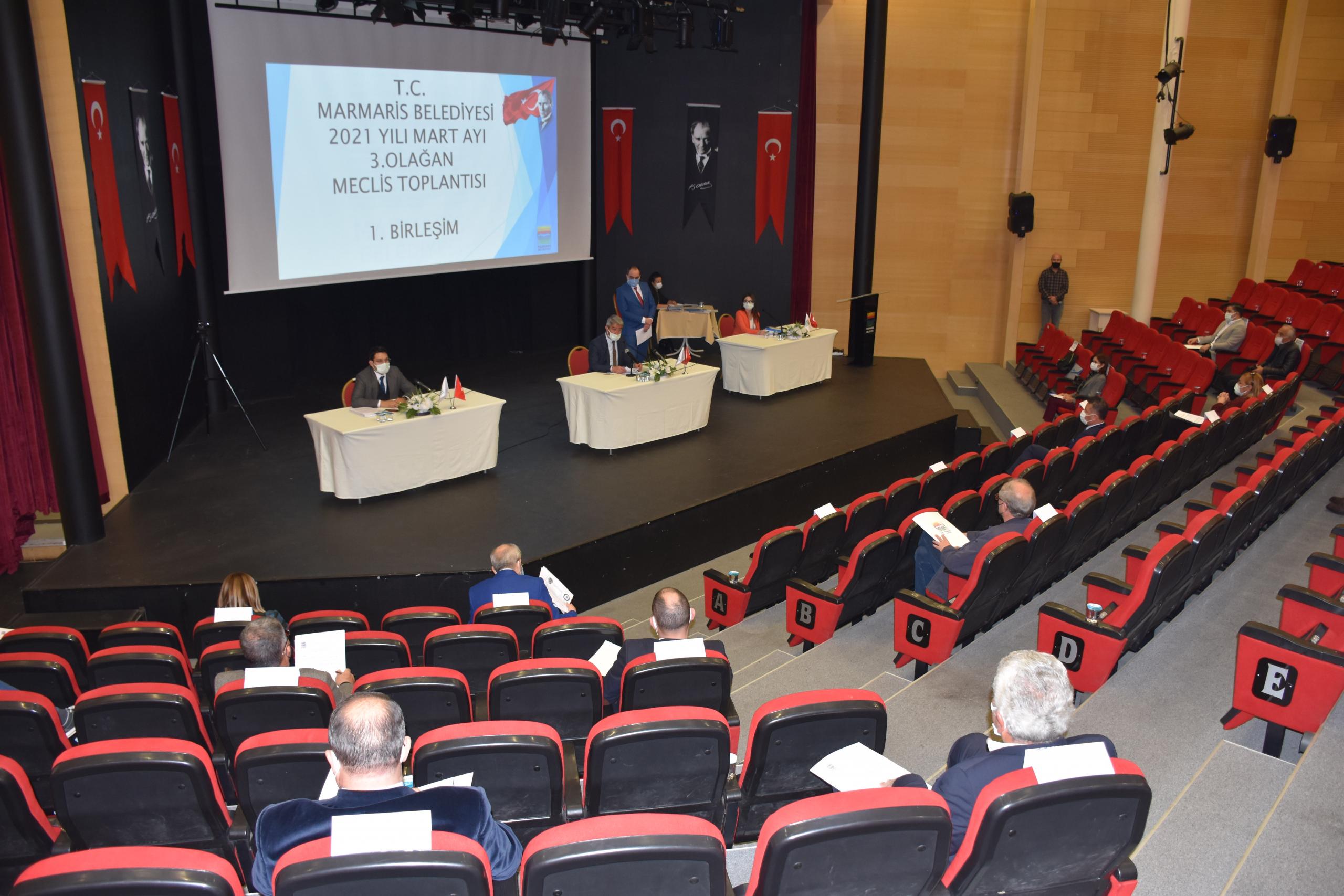 Marmaris Belediye'nin mart ayı meclis toplantısı yapıldı