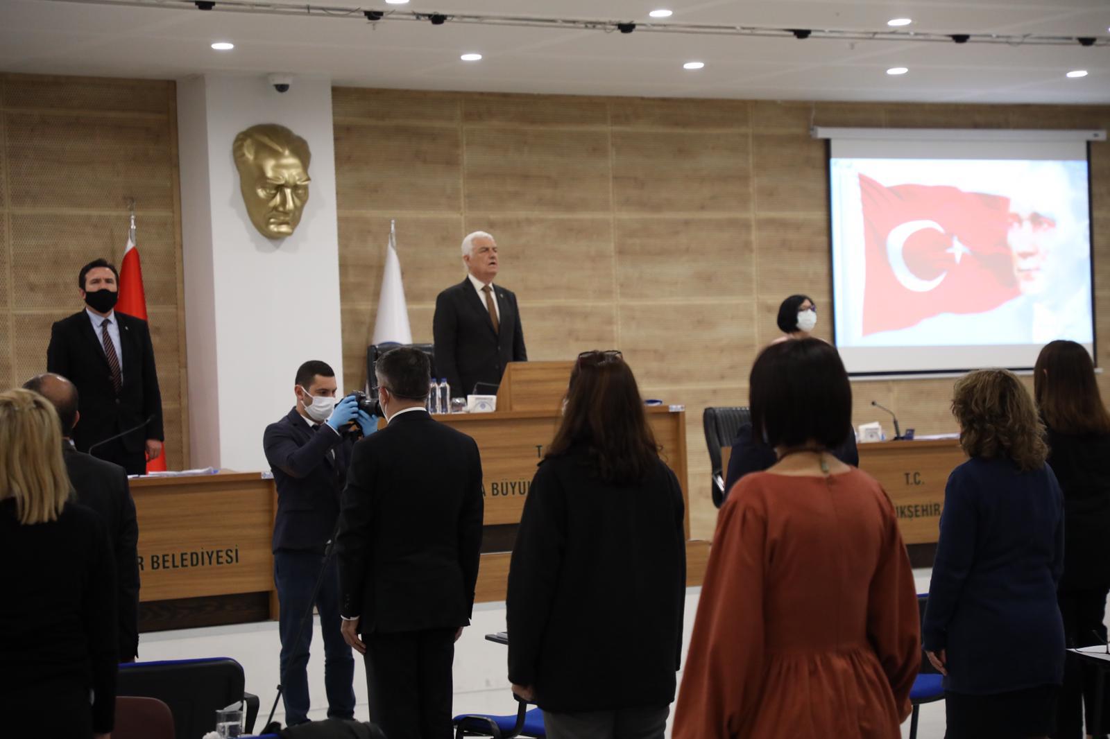 Büyükşehir Mart Ayı Meclisi İstiklal Marşı İle Açıldı