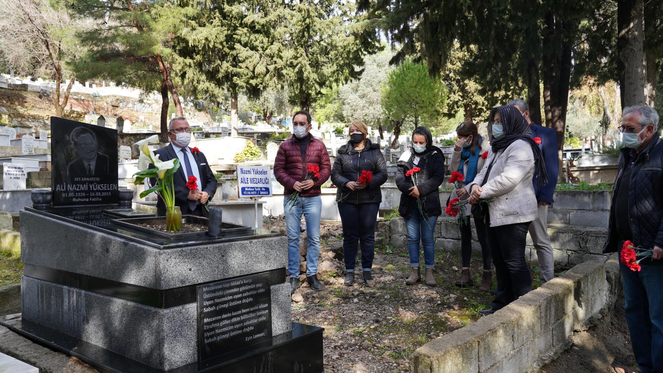 MİLASLI SANATÇI YÜKSELEN KABRİ BAŞINDA ANILDI