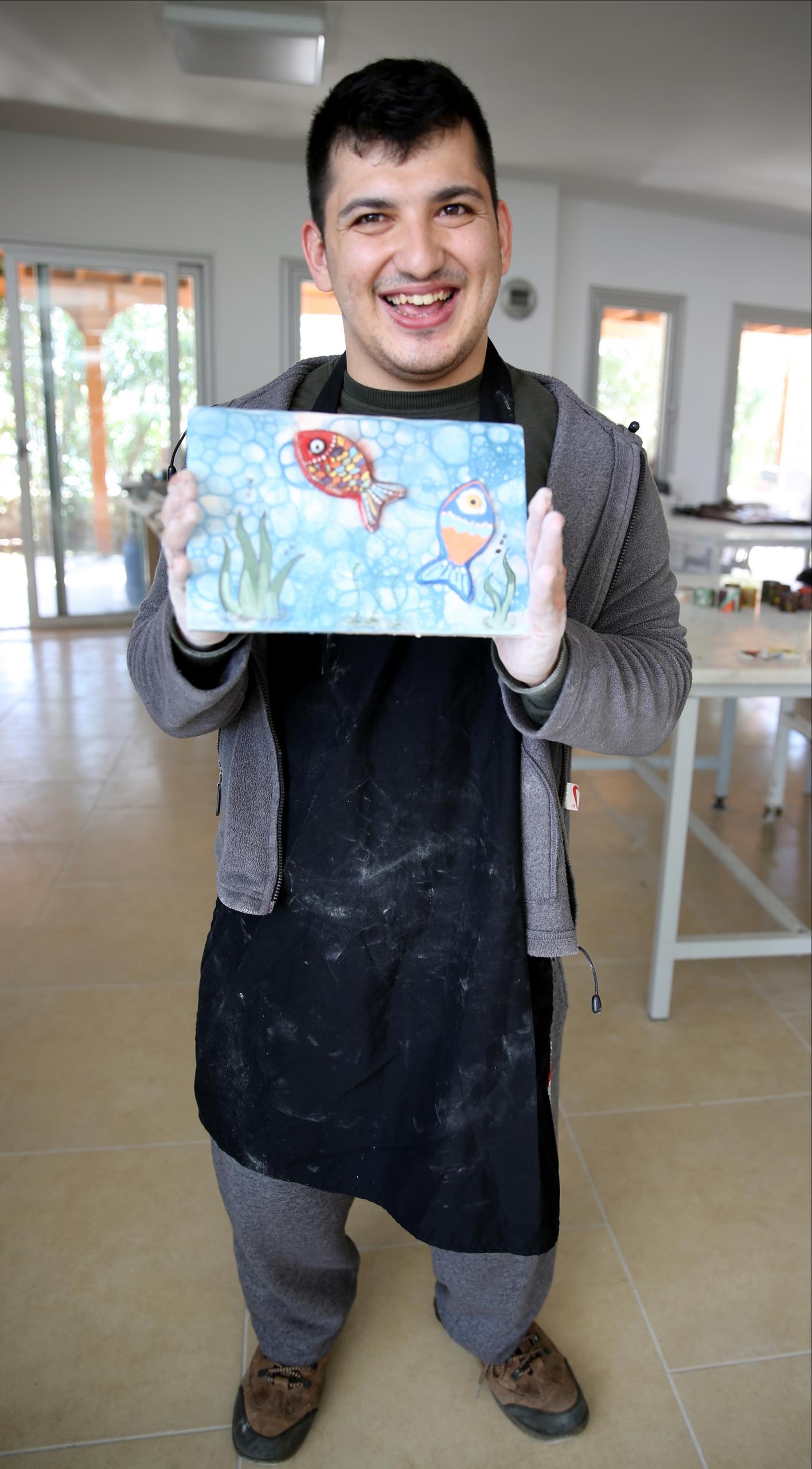 Engelli gencin  yaşam mücadelesi hep "umut" dolu