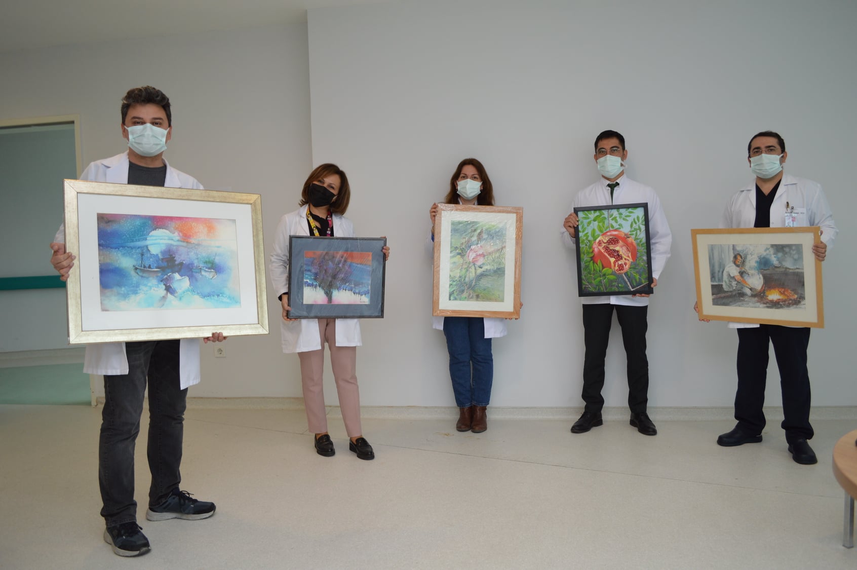 Ressamlardan pandemi kahramanı hekimlere anlamlı destek