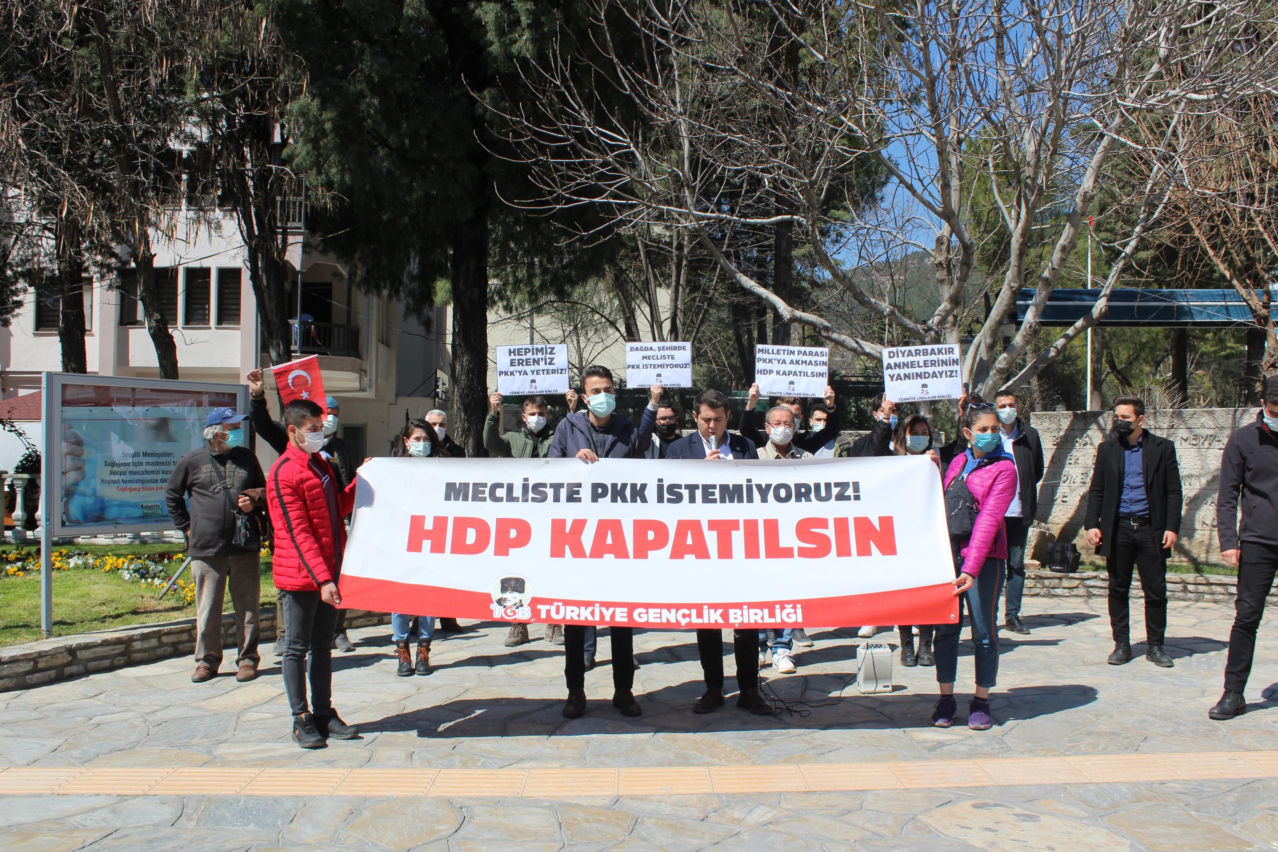 TGB Muğla, “Türk gençliğinin cevabı açık ve nettir