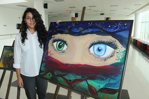 Gazi Anadolu Lisesi öğrencilerinden resim sergisi