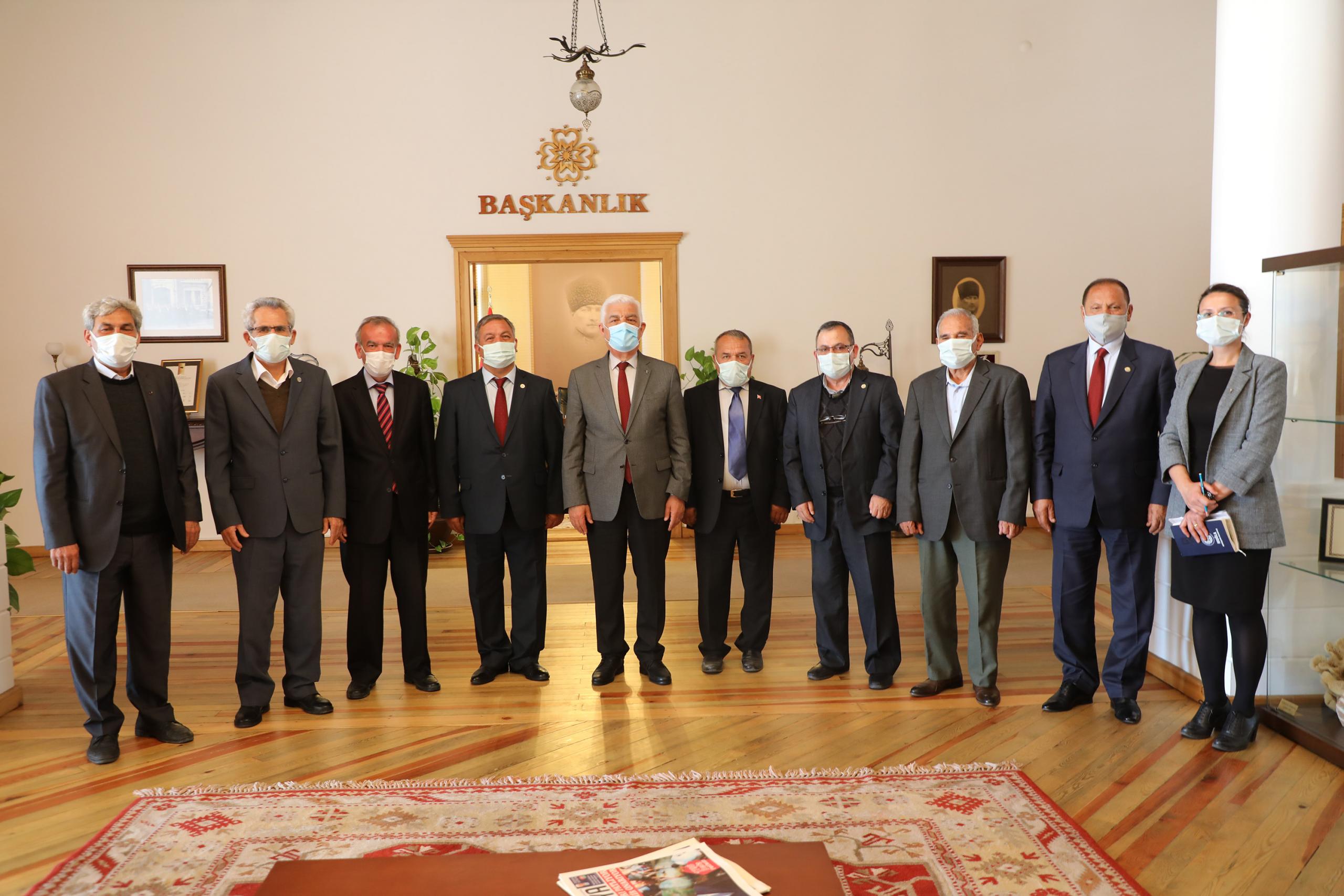 Ziraat odası başkanlarından Başkan Gürün'e ziyaret