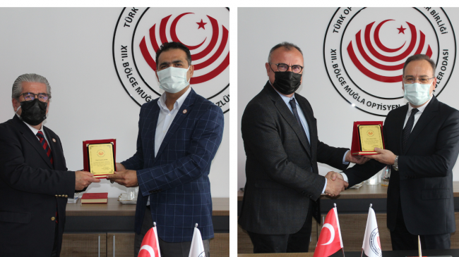 İNAN VE AKYER’E PLAKET TAKDİM EDİLDİ