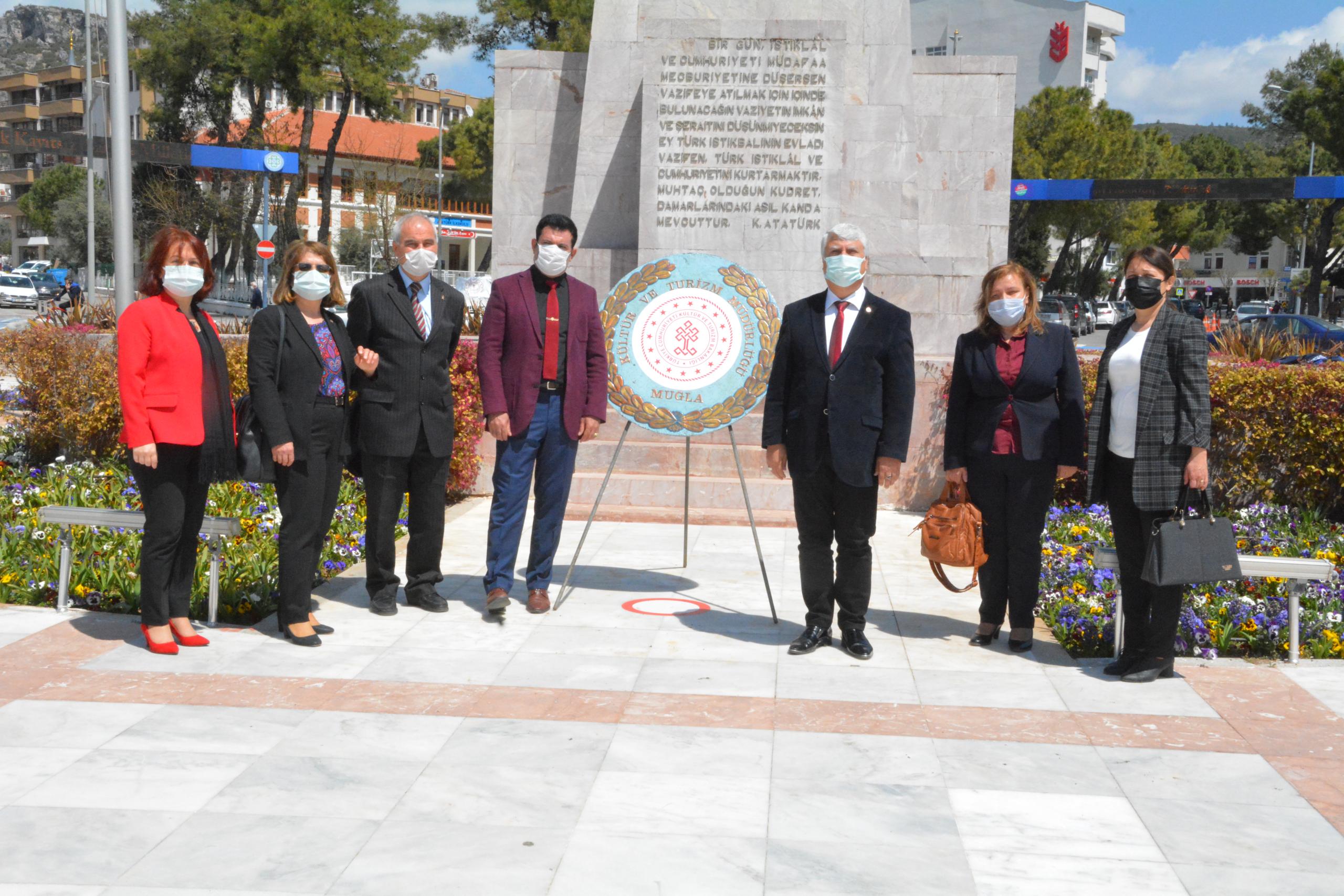 TURİZM HAFTASI ÇELENK TÖRENİYLE KUTLANDI